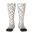 thumbnail image 1 of Daiia Sports Socks Pirate skulls Printed Novelty Crew Socks for Men Women Knee High Socks Cotton Socks Soft & Breathable Support Unisex Socks, 1 of 6