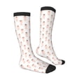 thumbnail image 1 of Daiia Sports Socks Poodle Dog Printed Novelty Crew Socks for Men Women Knee High Socks Cotton Socks Soft & Breathable Support Unisex Socks, 1 of 9