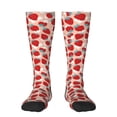 thumbnail image 1 of Daiia Sports Socks Red Strawberry Printed Novelty Crew Socks for Men Women Knee High Socks Cotton Socks Soft & Breathable Support Unisex Socks, 1 of 9