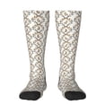 thumbnail image 1 of Daiia Sports Socks Retro Bunny Printed Novelty Crew Socks for Men Women Knee High Socks Cotton Socks Soft & Breathable Support Unisex Socks, 1 of 9
