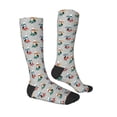 thumbnail image 1 of Daiia Sports Socks Skiing penguin Printed Novelty Crew Socks for Men Women Knee High Socks Cotton Socks Soft & Breathable Support Unisex Socks, 1 of 9