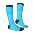 thumbnail image 1 of Daiia Sports Socks Sky Blue Glitter Printed Novelty Crew Socks for Men Women Knee High Socks Cotton Socks Soft & Breathable Support Unisex Socks, 1 of 9