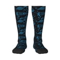 thumbnail image 1 of Daiia Sports Socks Spacecraft Printed Novelty Crew Socks for Men Women Knee High Socks Cotton Socks Soft & Breathable Support Unisex Socks, 1 of 9
