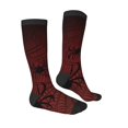 thumbnail image 1 of Daiia Sports Socks Spiders On A Web Printed Novelty Crew Socks for Men Women Knee High Socks Cotton Socks Soft & Breathable Support Unisex Socks, 1 of 9