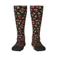 thumbnail image 1 of Daiia Sports Socks Sweet Red Cherry Printed Novelty Crew Socks for Men Women Knee High Socks Cotton Socks Soft & Breathable Support Unisex Socks, 1 of 9