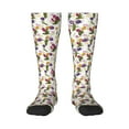 thumbnail image 1 of Daiia Sports Socks Tulips Flowers Printed Novelty Crew Socks for Men Women Knee High Socks Cotton Socks Soft & Breathable Support Unisex Socks, 1 of 9