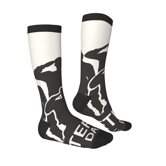 Daiia Sports Socks Veterans Day Printed Novelty Crew Socks for Men Women Knee High Socks Cotton Socks Soft & Breathable Support Unisex Socks