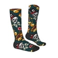 thumbnail image 1 of Daiia Sports Socks Vintage Casino Chips Printed Novelty Crew Socks for Men Women Knee High Socks Cotton Socks Soft & Breathable Support Unisex Socks, 1 of 9