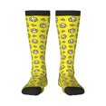 thumbnail image 1 of Daiia Sports Socks White Popcorn Printed Novelty Crew Socks for Men Women Knee High Socks Cotton Socks Soft & Breathable Support Unisex Socks, 1 of 9