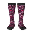 thumbnail image 1 of Daiia Sports Socks pink ribbon bows Printed Novelty Crew Socks for Men Women Knee High Socks Cotton Socks Soft & Breathable Support Unisex Socks, 1 of 6