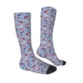 thumbnail image 1 of Daiia Sports Socks winter Dachshund Printed Novelty Crew Socks for Men Women Knee High Socks Cotton Socks Soft & Breathable Support Unisex Socks, 1 of 9