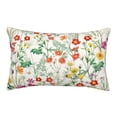 thumbnail image 1 of Daiia Spring floral Pattern Bedding Waterproof Pillow Protector Zippered Queen – Bed Bug Proof Pillow Encasement-16"x24", 1 of 6