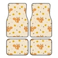 thumbnail image 1 of Daiia Squirrel And Leaves Printed Car Floor Mats Set of 4, Durable Non Slip Auto Floor Carpet, Car Interior Carpets Proof Foot Pads Anti-Slip Cushion Automoetive Accessories, 1 of 1