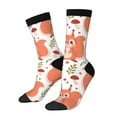thumbnail image 1 of Daiia Squirrel And Print Crew Socks – Soft Breathable Long Socks for Men & Women, Moisture-Wicking & Comfortable Daily Wear Socks, One-Size Fits Most (US 5-11), 1 of 6