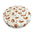 thumbnail image 1 of Daiia Squirrel Playing Stool Covers Round,Round Bar Stool Covers Waterproof Bar Chair Covers Washable Stool Cushion Slipcover for 12-14 Inch Chair-14 inch, 1 of 7