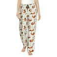 thumbnail image 1 of Daiia Squirrel Playing Women's Sleep Pant with Pockets and Drawstring,Pajama Pants-Medium, 1 of 9