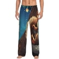 thumbnail image 1 of Daiia Squirrel Sleeping In Tree Men's Sleep Pant with Pockets and Drawstring,Pajama Pants-Small, 1 of 9