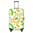 thumbnail image 1 of Daiia St Patrick's Day1 Luggage Cover, Thickened Washable Travel Luggage Covers, Elastic Unique Baggage Covers for 18-20 inch Luggage-Medium, 1 of 9