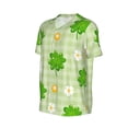 thumbnail image 1 of Daiia St Patrick's Day11 Mens Baseball Jersey Button Down Shirts Short Sleeve Sports Uniforms-Large, 1 of 9