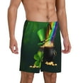 thumbnail image 1 of Daiia St. Patrick's Day4 Mens Woven Stretch Pajama Short,Short Pajama Pants-X-Large, 1 of 9
