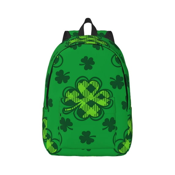 Daiia St Patrick's Day5 Vintage Canvas Backpack for Men and Women ,Hiking Backpack,Travel Laptop Bag for School,Large Capacity Backpack
