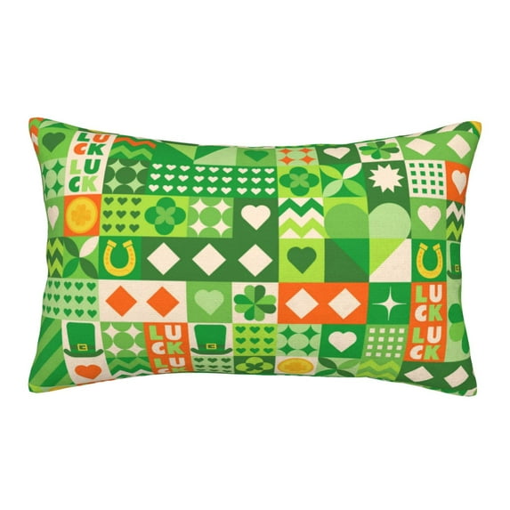 Daiia St Patrick's Day6 Bedding Waterproof Pillow Protector Zippered Queen – Bed Bug Proof Pillow Encasement-16"x24"
