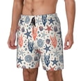 thumbnail image 1 of Daiia Starfish Shell Mens Swim Trunks Swim Shorts Quick Dry Swim Shorts with Mesh Lining Pockets-3X-Large, 1 of 9