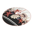 thumbnail image 1 of Daiia Starfishes Shells Drawing Merry Christmas Tree Skirt , Xmas Large Lace-up Tree Skirt, Santa Snowflakes Rustic Home Decorations New Year Party Farmhouse Decor-30", 1 of 7