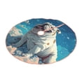 thumbnail image 1 of Daiia Starry Sky Cloud Bulldog Drawing Merry Christmas Tree Skirt , Xmas Large Lace-up Tree Skirt, Santa Snowflakes Rustic Home Decorations New Year Party Farmhouse Decor-30", 1 of 7