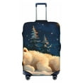 thumbnail image 1 of Daiia Starry Sky Sleep White Bear Luggage Cover, Thickened Washable Travel Luggage Covers, Elastic Unique Baggage Covers for 18-20 inch Luggage-Medium, 1 of 9