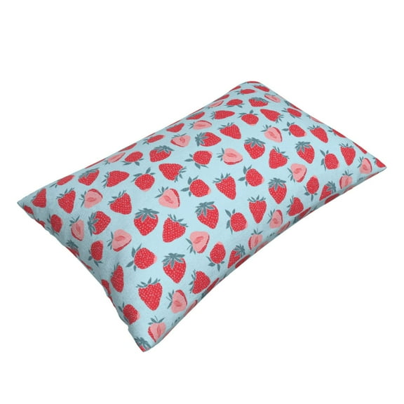 Daiia Strawberries Bedding Waterproof Pillow Protector Zippered Queen – Bed Bug Proof Pillow Encasement-14"x20"