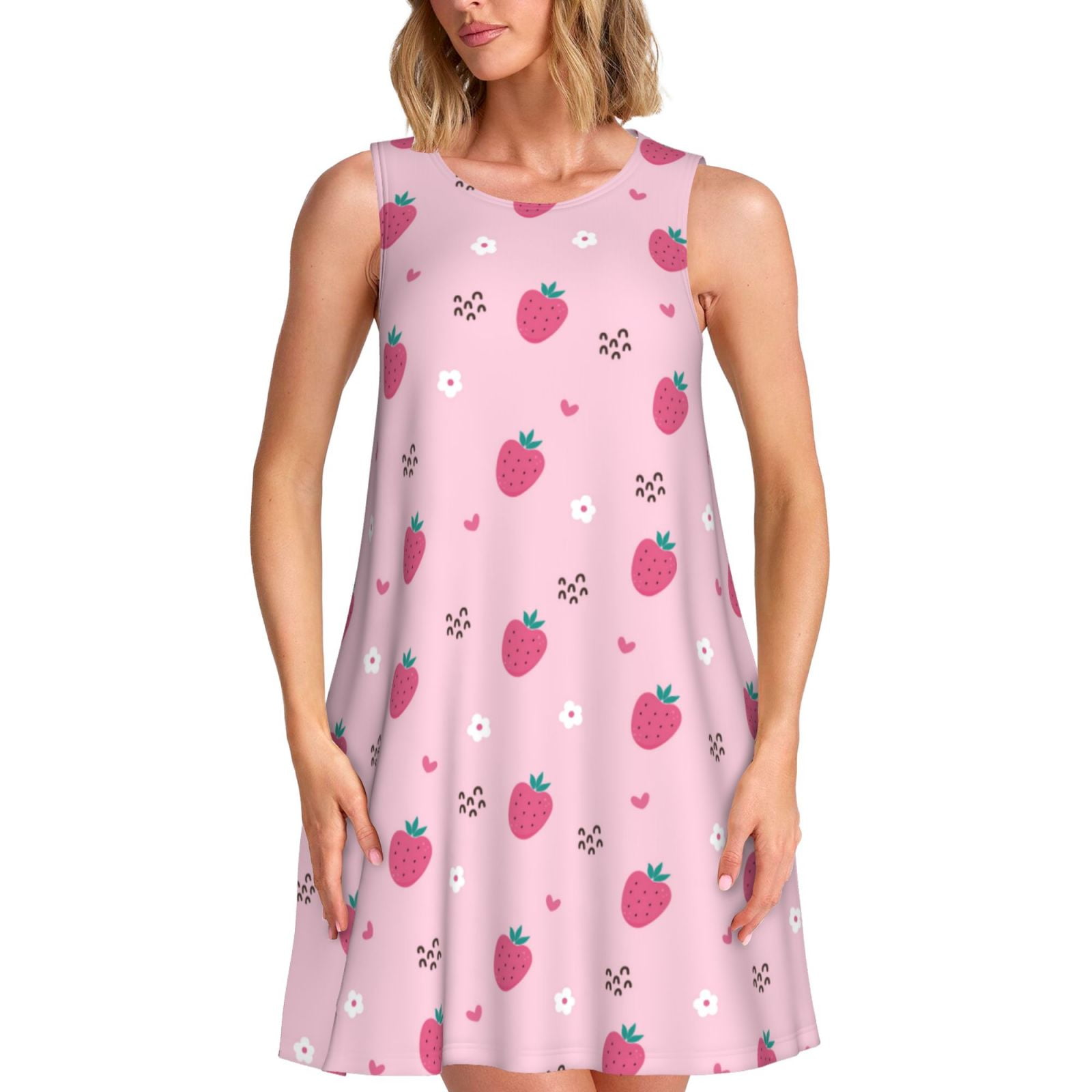 Strawberry Print Dress