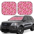 thumbnail image 1 of Daiia Strawberry Cake 2PCS Car Windshield Sun Shade, Foldable Sun Shield for Car Front Window, Auto Sun Blocker Visor Protector Universal for Truck SUV Pickup-Small, 1 of 7