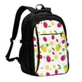 thumbnail image 1 of Daiia Strawberry and Lemon Pattern USB Charging Backpack for Men and Women, Anti-Theft Backpack,Travel Backpack,School Backpack,College Backpack,Laptop Backpack, 1 of 7