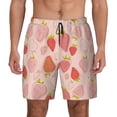 thumbnail image 1 of Daiia Strawberry Mens Swim Trunks Swim Shorts Quick Dry Swim Shorts with Mesh Lining Pockets-Small, 1 of 9