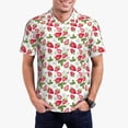 thumbnail image 1 of Daiia Strawberry1 Pattern Men’s Polo Shirts,Solid Deck Shirt,Classic Fit, Breathable Cotton Polo for Casual and Sport Wear-Small, 1 of 9