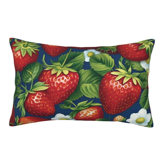 Daiia Strawberry2 Bedding Waterproof Pillow Protector Zippered Queen – Bed Bug Proof Pillow Encasement-16"x24"
