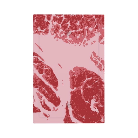 Daiia Striped Meat Pattern Decorator Wall Plate Child Safe Outlet Cover, Switch and Outlet Covers,Size 1-Gang 5.0" x3.0" , Polycarbonate Thermoplastic-Style V