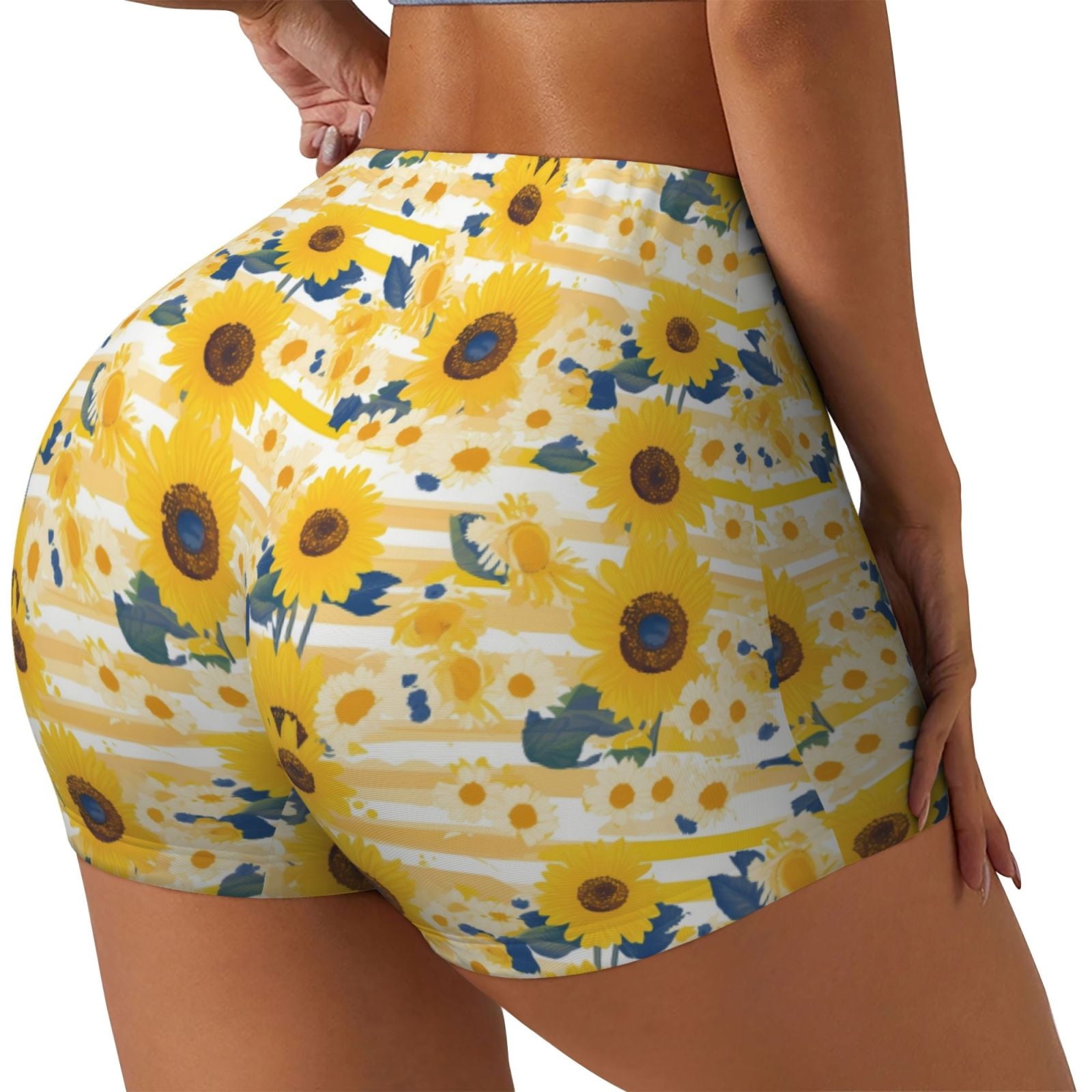 Women's Dragonfly Flower Printed Casual Suspender Shorts main image 1