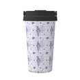 thumbnail image 1 of Daiia Stripes and Sprigs of Lavender Printed Stainless Steel Tumbler with Lid and Straw, Double Wall Vacuum Insulated Coffee Tumbler Travel Coffee Mug with Leak Proof Lid, 1 of 8