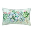thumbnail image 1 of Daiia Succulent Bedding Waterproof Pillow Protector Zippered Queen – Bed Bug Proof Pillow Encasement-16"x24", 1 of 9
