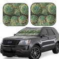 thumbnail image 1 of Daiia Succulents 2PCS Car Windshield Sun Shade, Foldable Sun Shield for Car Front Window, Auto Sun Blocker Visor Protector Universal for Truck SUV Pickup-Small, 1 of 7