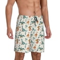 thumbnail image 1 of Daiia Summer Dinosaur Mens Woven Stretch Pajama Short,Short Pajama Pants-XX-Large, 1 of 7
