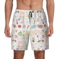 thumbnail image 1 of Daiia Summer Rabbit Mens Swim Trunks Swim Shorts Quick Dry Swim Shorts with Mesh Lining Pockets-X-Large, 1 of 9
