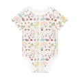 thumbnail image 1 of Daiia Summer Rabbit Printed Unisex-Baby Short Sleeve Onesies Bodysuits Baby Climbing Clothes Soft and Comfortable Romper with Expandable Shoulder Design-18 Months, 1 of 8