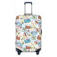 thumbnail image 1 of Daiia Summer Stamp Luggage Cover, Thickened Washable Travel Luggage Covers, Elastic Unique Baggage Covers for 18-20 inch Luggage-Large, 1 of 9