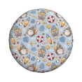 thumbnail image 1 of Daiia Summer Time With Gnome Tire Covers , Travel Trailer Camper Truck SUV Motorhome Waterproof Wheel Cover, Sun Rain Snow Protector-14 inch, 1 of 8
