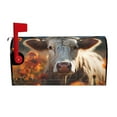 Daiia Sunflower Cow In Flower Field Mailbox Cover ,