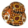 thumbnail image 1 of Daiia Sunflower Gnomes and Bees Pattern Bucket Hat - Trendy Cotton Sun Hat for Beach, Golf, Fishing - Fun Outdoor Vacation Boonie for Men and Women, 1 of 9