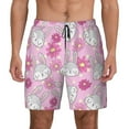 thumbnail image 1 of Daiia Sunflower Rabbit Mens Swim Trunks Swim Shorts Quick Dry Swim Shorts with Mesh Lining Pockets-Small, 1 of 9